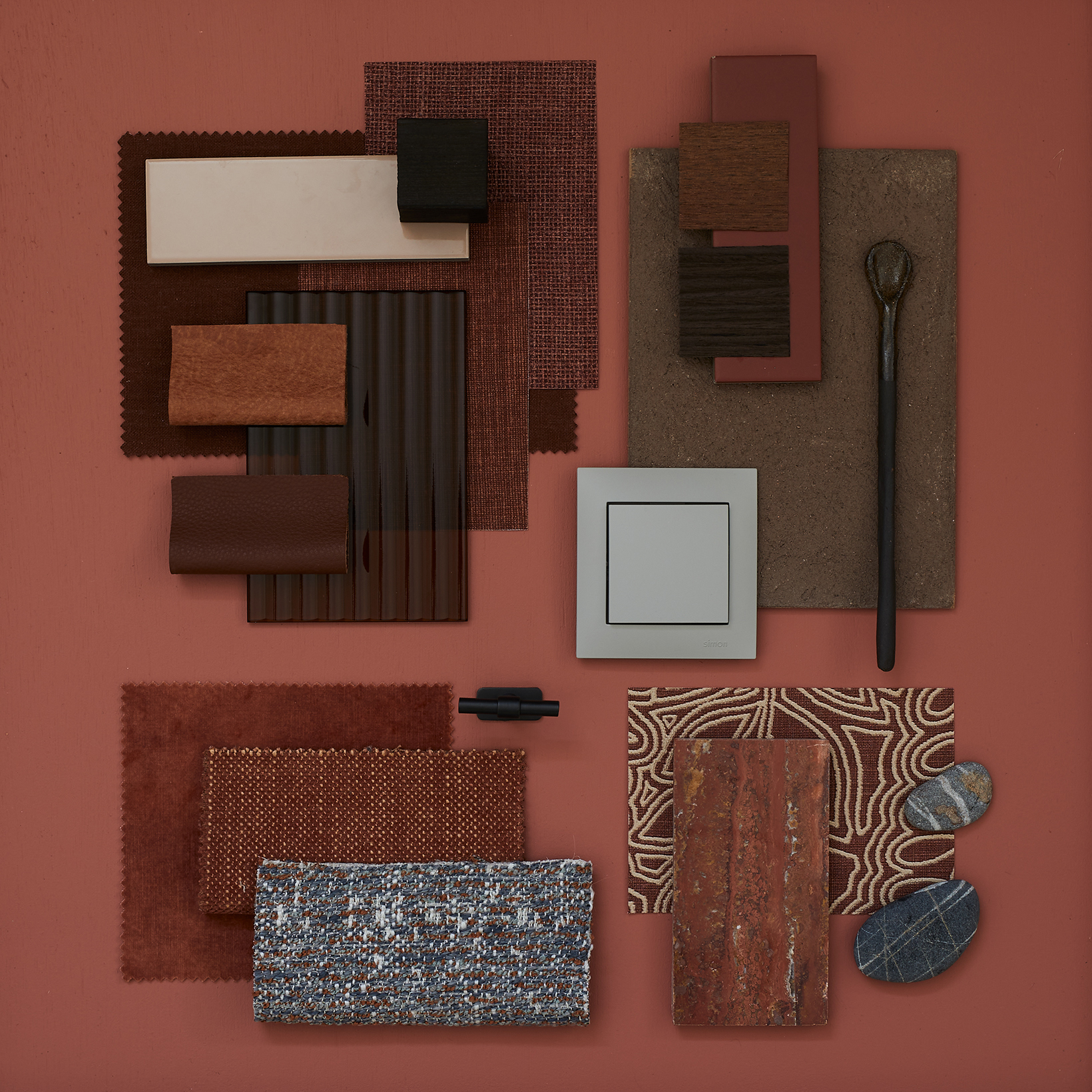 Materialboard dla kolekcji Kontakt Simon 54 Premium